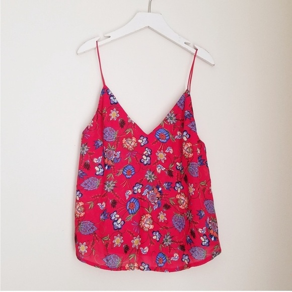 Seek the Label | LF | floral red cami tank top women’s size small - Picture 2 of 6